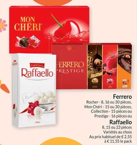 Offre: Ferrero Rocher, Mon Chéri