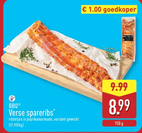 Promotie: Verse spareribs