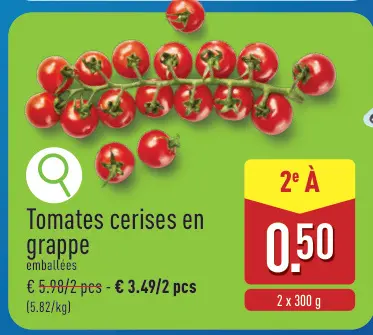 Offre: Tomates cerises en grappe