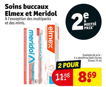 Offre: Soins buccaux Elmex et Meridol