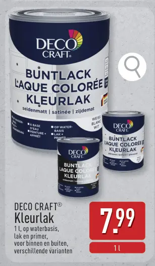 Promotie: DECO CRAFT® Kleurlak