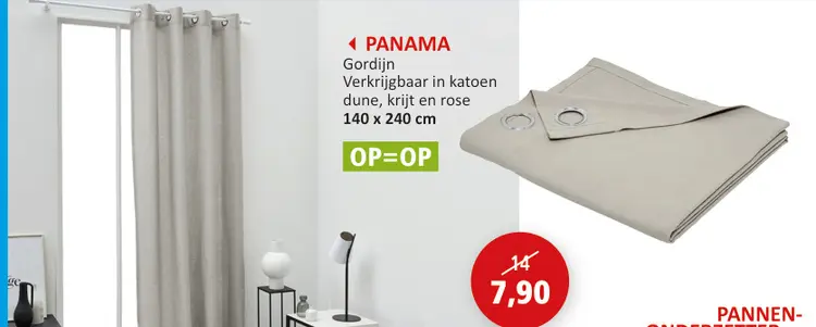 Promotie: PANAMA Gordijn