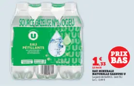 Offre: EaU minerale natUrelle gazeUse