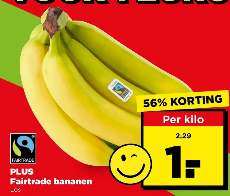 Aanbieding: Fairtrade bananen