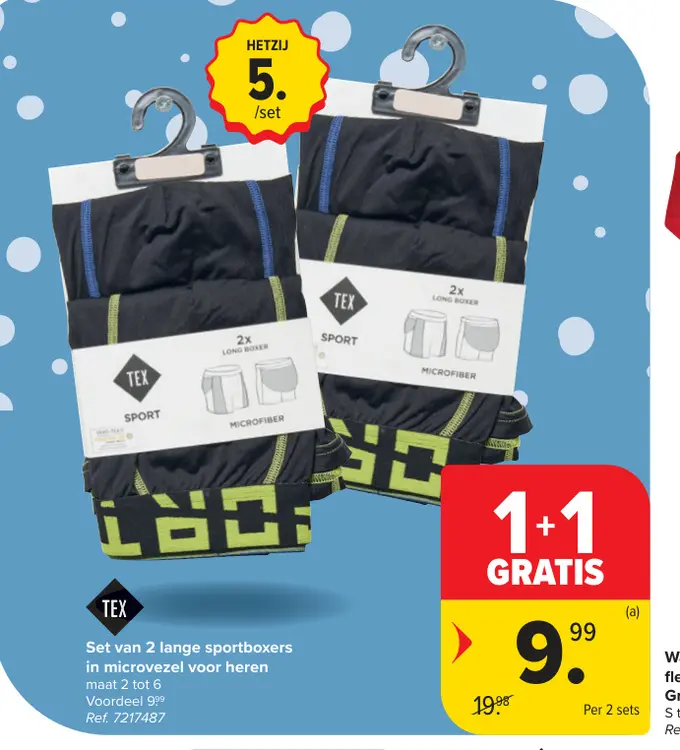 Promotie: Lange sportboxers