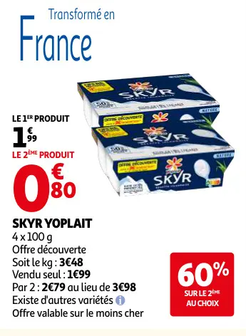 Offre: Skyr Yoplait