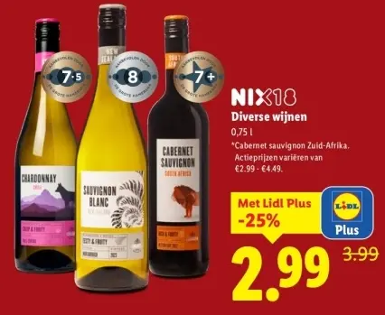 Aanbieding: Diverse wijnen
