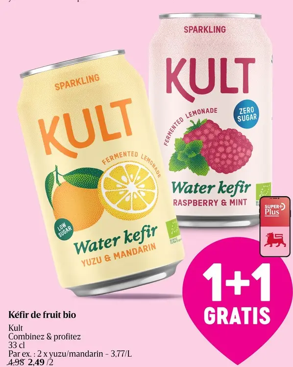 Offre: Kult Kéfir de fruit bio