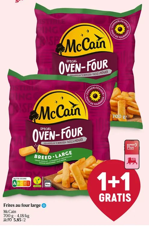 Offre: Frites au four large