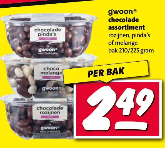 Aanbieding: chocolade assortiment
