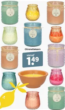 Aanbieding: Citronellakaars