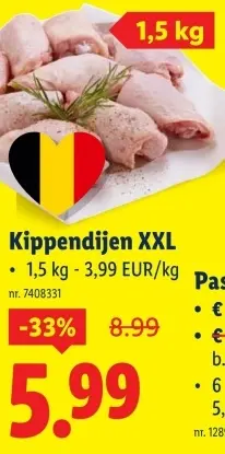 Promotie: Kippendijen XXL