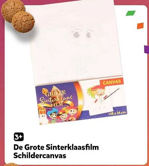 Aanbieding: De Grote Sinterklaasfilm Schildercanvas