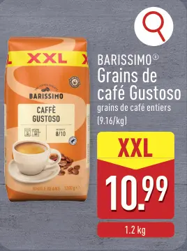 Offre: Grains de café Gustoso