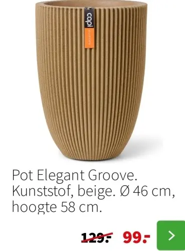 Aanbieding: Pot Elegant Groove