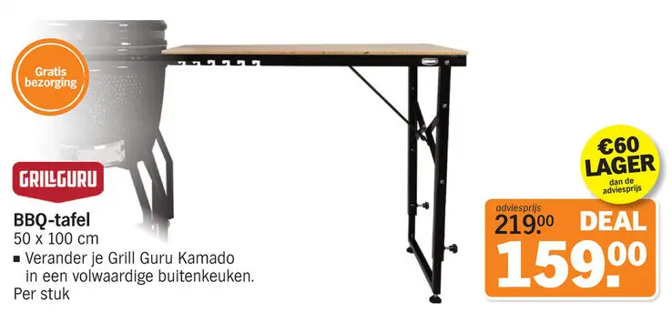 Promotie: BBQ-tafel