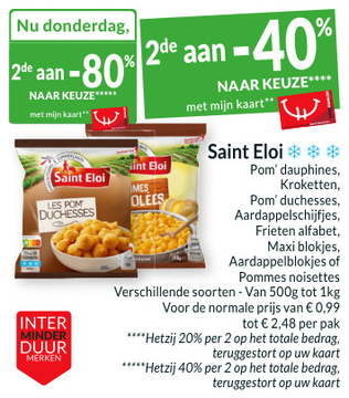 Aanbieding: Diepvriesproducten