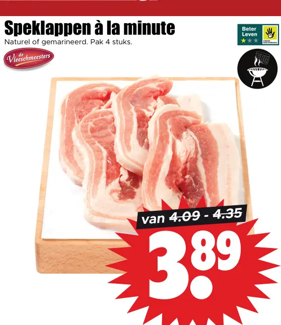 Aanbieding: Speklappen à la minute