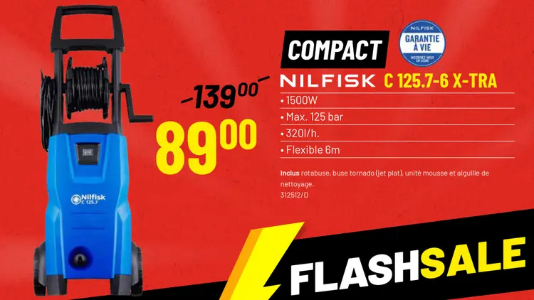 Offre: Compact Nilfisk c 125.7-6 x-tra