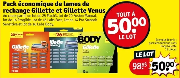 Offre: Pack économique de lames de rechange