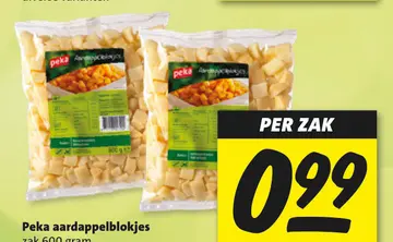 Aanbieding: Peka aardappelblokjes