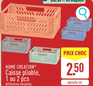 Offre: HOME CREATION® Caisse pliable