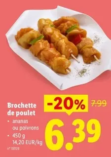 Offre: Brochette de poulet