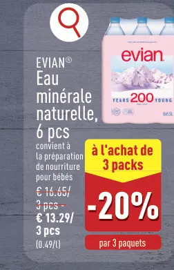 Offre: Eau minérale naturelle
