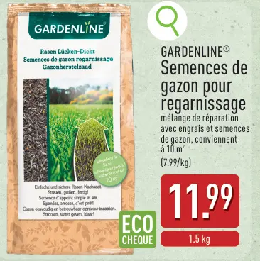 Offre: Semences de gazon pour regarnissage
