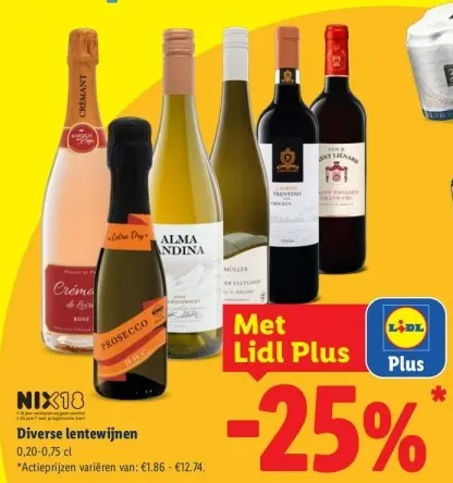 Aanbieding: Diverse lentewijnen