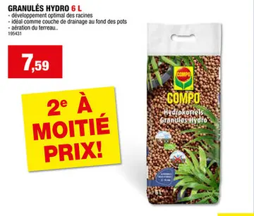 Offre: Compo argex granulés hydro 6l
