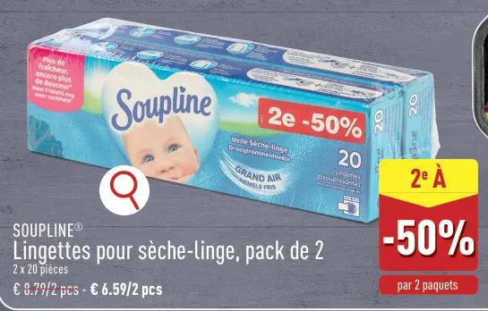 Offre: Lingettes pour sèche-linge