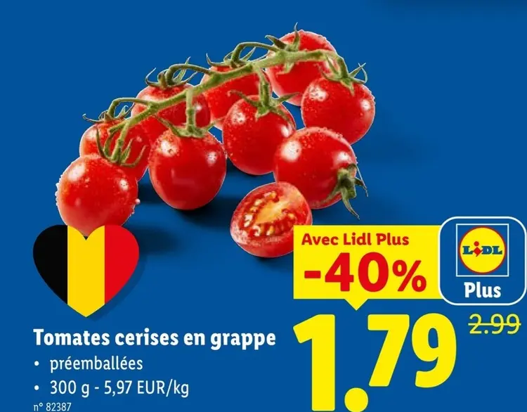 Offre: Tomates cerises en grappe