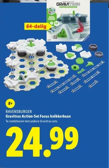 Aanbieding: Gravitrax Action-Set Focus knikkerbaan