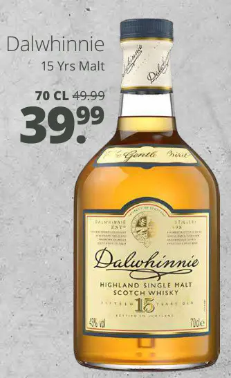 Aanbieding: Dalwhinnie 15 Yrs Malt