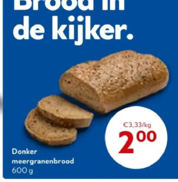 Promotie: Donker meergranenbrood