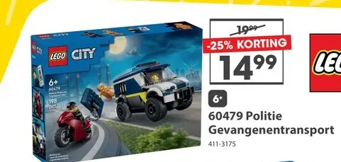 Aanbieding: LEGO City Police 60479 Politie Gevangenentransport