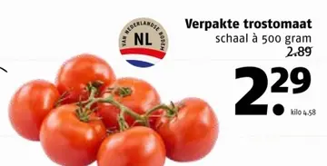 Aanbieding: Verpakte trostomaat