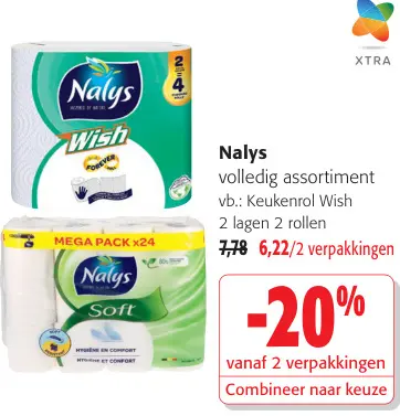 Promotie: Nalys volledig assortiment