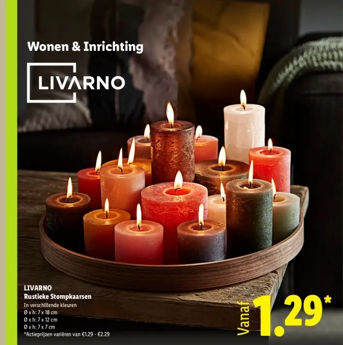 Aanbieding: Rustieke Stompkaarsen