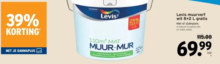 Promotie: Muurverf wit