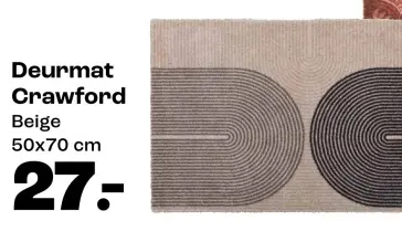 Promotie: Deurmat Crawford