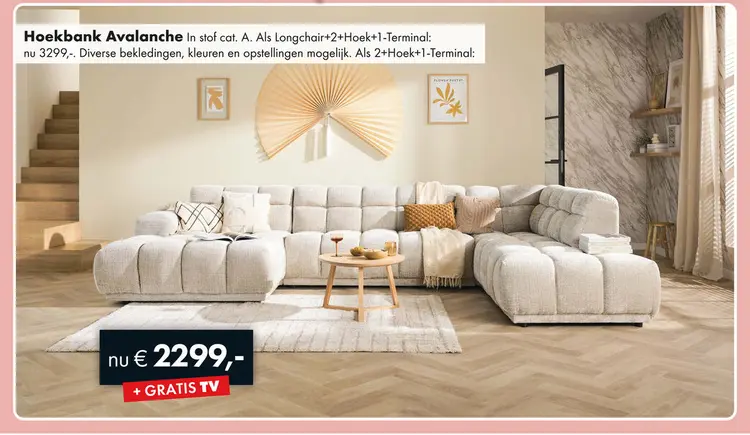 Aanbieding: Avalanche hoekbank