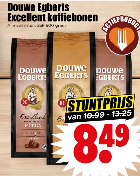 Aanbieding: Douwe Egberts Excellent koffiebonen