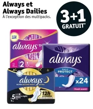 Offre: Always et Always Dailies