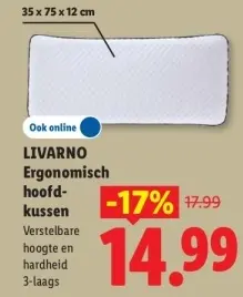 Aanbieding: Ergonomisch hoofdkussen