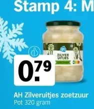 Aanbieding: Zilveruitjes zoetzuur