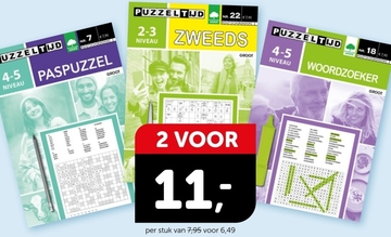 Aanbieding: PUZZELBLOKKEN