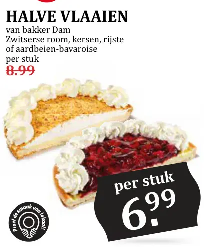 Aanbieding: Halve vlaaien