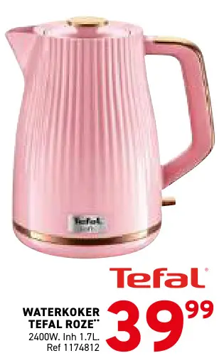 Promotie: Waterkoker Tefal roze